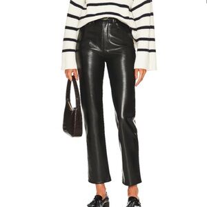 Agolde leather fitted 90s pants